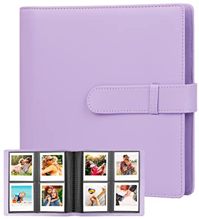 288 Pictures Photo Album for Fujifilm Instax Square SQ1 SQ6 SQ10 SQ20 Instant Camera, Fujifilm Instax SP-3 Mobile Printer, Extra Large Picture Albums for Fujifilm Instax Square Instant Film (Purple)