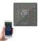 Qiumi Smart Wifi Color Thermostat for Individual Gas/Water Boiler Heating Works with Alexa Google Home Dry Contact, LED Light Display Protect Your Eyes, 5A 95~240VAC