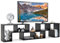 COSTWAY Meuble TV en 3 Pcs Modulaire, Meuble TV Angle Extensible pour Télé 49 Pouces, Étagère Bibliothèque Modulable pour Salon, Chambre, Meuble TV Bois, 135x30x43cm, Blanc/Noir (Noir)