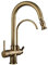 3 Way Kitchen Tap Antique with Pull Out Spray Brass Swivel 3 Way Kitchen Taps B