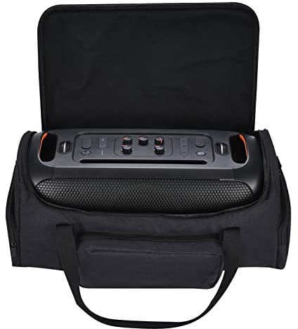 Hzycwgone Case Tote Bag for JBL PartyBox On-The-Go Party Speaker,PartyBox On-The-Go Rugged Shoulder Bag,Extra Storage Pockets for Microphones,Cable,Phone and Accessories(Black)