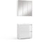 Vicco Badmöbel-Set Majest, Badezimmerschrank-Set, Weiß/Weiß Hochglanz, 2 Teile