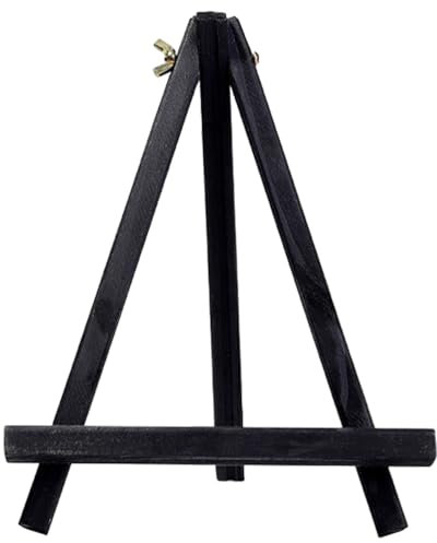 SEWACC Mini Easel Desk Table Top Easels Kids Art Easel Photo Phone Holder Photo Easel Stand Picture Easel Stand Collectible Display Holder Small Canvas Child Wooden