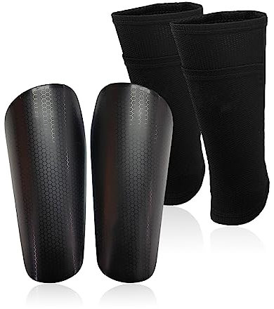 Schienbeinschoner Fußball, mit Socken Shin Guard, Optimierter Einstecktasche, für Erwachsene und Jugend Kinder, mit Knöchelschutz, Größe S
