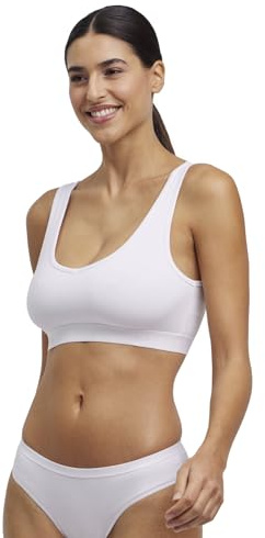 FALKE Damen Bustier Daily Comfort Multipack W Bu Baumwolle atmungsaktiv 2 Stück, Weiß White 2000, XXL