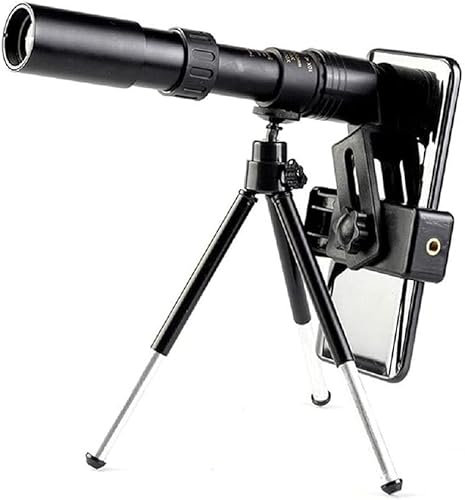 ROLTIN 4k 10–300 x 40 mm Super-Telezoom-Monokular-Teleskop mit Stativ-Clip, Handy-Zubehör