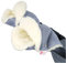 BABYLUX MUFF Handmuff PLÜSCH/WOLLE Handwärmer für Kinderwagen Buggy Handschuh 2 Stück (17. Grau)
