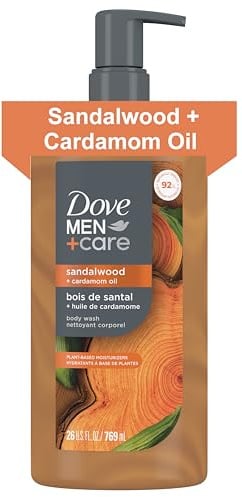Dove Men+Care Sandalwood + Cardamom Oil to Rebuild Skin in the Shower with Plant-Based Cleansers and Moisturizers 670 ml