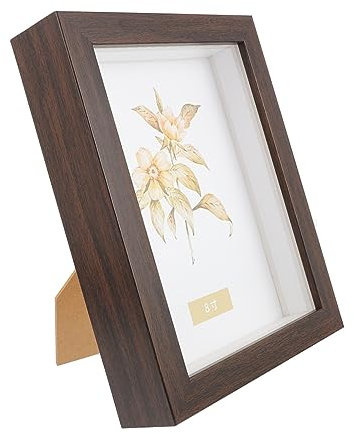 LIFKOME Box Photo Frame Memorial Picture Frame Medal Display Frame Home Decoration Pressed Flower Frame Wedding Large Plant Stand Acrylic Frame Couple Lovers Manual Wooden Table