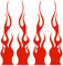 Flamme Auto Aufkleber | Flame Racing Stripe Aufkleber | Flammenreflektierende Aufkleber, einzigartige Karosserie Aufkleber, lustiges Autozubehör für LKW, Autos, Limousinen, Flamme Aufkleber Motorrad