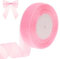 Geschenkband Rosa Satinband 2,5 cm x 45 m Pink Ribbon, Schleifenband Rosa Geschenkband Tulle Ribbon Hochzeit Band Brautstrauß Geburtstag Hochzeit Satinband Dekoration