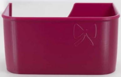 Schnittenliebe Auffangbehälter für Overlock-Maschine Janome 8002D / 7034D / Elna 264, praktisch für abgeschnittene Fäden und Stoffreste an der Maschine (Berry)