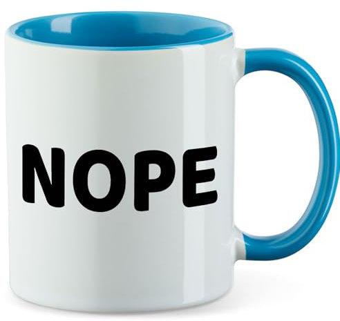 Huuraa Kaffeetasse Nope Schriftzug Geschenk