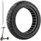 OUXI 10X2.125 Off Road Reifen für Elektroroller Ninebot F20/F30/F40/F65, 10 Zoll Vollgummireifen für Vorder- und Hinterrad Vollgummireifen für Elektroroller Tubeless(Schwarz 1Stück)