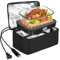 Horno portátil de 12 V para recalentar comidas y cocinar, calentador personal de alimentos para viajes por carretera, trabajo de oficina, picnic, lonchera para calefacción de coche para camping