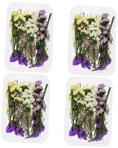 PRETYZOOM 4 Kisten Kerze getrocknete Vase getrocknete Blumen Blumendekor trockenblumenstrauss trockenblumen straus Party getrocknete schwimmende kerzenblume selber Machen