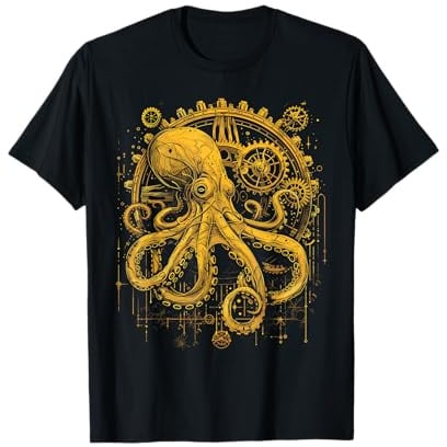 Steam Punk Octopus Steampunk-Kunst T-Shirt