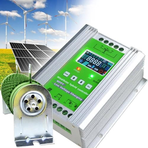 GTANND MPPT-Wind-Solar-Hybrid-Controller für Wind mit Solarpanel-Controller, Hybrid-Mppt-Boost-Controller, Windturbinengenerator-Solarpanel-Heimstraßenlaternensteuerung,48V-3000w