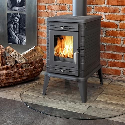 KRATKI KOZA K10 Holzofen aus Gusseisen 9,5 kW Ø150 mm mit Anschlussset | Leistungsbereich 5-12 kW | Öfen ECO-DESIGN | Retro Vintage Öfen | skandinavische Öfen | Energieklasse A