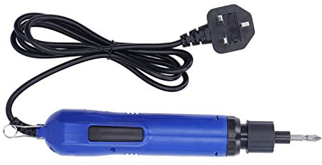 TOOLSGO Adjustable Torsion Screwdriver Corded Electric Screw Tool Compact Power Screwdriver 220 V UK Plug with 1 Bit for Assembly Maintenance