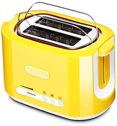 Automatic toaster breakfast machine Toaster 2 Slice Toaster Bagel Toaster with Stainless Steel Baking Rack and Sandwich Clips Small Toaster with High-Lift and Wide Slots 6 Bread Shade Sett