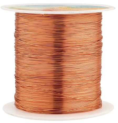328 Feet Tarnish Resistant Copper Wires 28 Gauge for DIY Craft | Copper Jewelry Craft Wires Beading Wire for Jewelry Making, Wire Wrapping and Crafting(Copper)