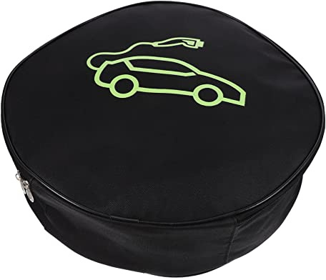 NUOBESTY Handheld Cable Organizer Bag for Ev Charger Compact and Storage for Daily Use Travel and Car Accessories Management Black