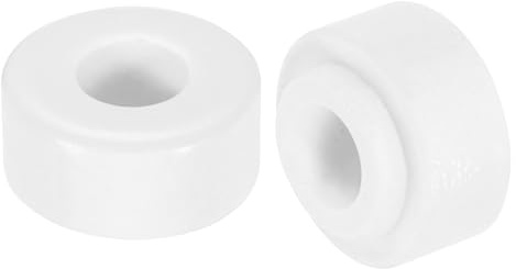 sourcing map Keramik-Unterlegscheiben, 8,2 x 20 x 11 mm, rund, flach, hitzebeständig, isoliert, Schutz, Abstandshalter für Kabelbündel, Drahtschutz, 10 Stück