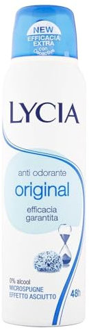 Set 6 LYCIA Deodorante Antiodorante Spray 150 Original Cura E Igiene Del Corpo