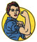 Rosie The Riveter Aufnäher zum Aufbügeln oder Aufnähen, Vintage-Design