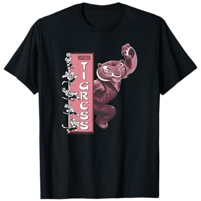 Kung Fu Panda Master Tigress Action Pose Banner T-Shirt