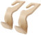 AMVOYOA Headrest Hooks for Purses and Bags, Car Back Seat Headrest Hanger Vehicle Beige Leather Storage Hook, Pack of 2