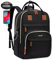 LOVEVOOK Mochila Mujer Antirrobo con Candado Codificado, 15,6 Pulgadas Mochila Portatil,Mochila Mujer Grande con Puerto de Carga USB,Mochila Para Universidad Viajes Trabajo Negocios Profesora, Negro