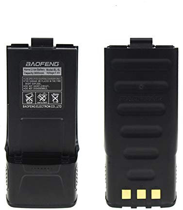 Batterie de rechange Two Way pour radio Baofeng GT3 GT3TP GT3 GT3TP & GT3 Mark-II III 7,4 V 1800 mAh
