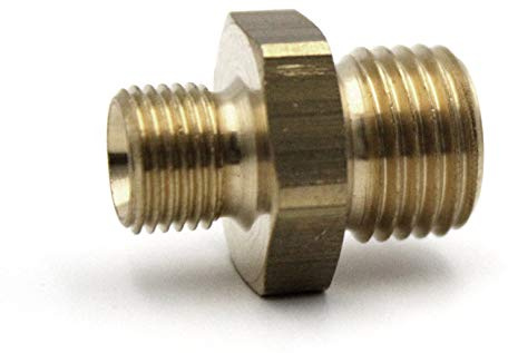 Verbindungsstück 1/4 - 1/2 Messing Doppelnippel Nippelmuffe Muffennippel Absatznippel Sechskant Fitting