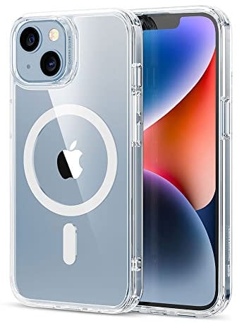 ESR für iPhone 14 Hülle/iPhone 13 Hülle, Kompatibel mit MagSafe, Classic Hybrid Magnet Handyhülle iPhone 14/13 Case Militärnorm Sturzschutz Kratzfeste Rückseite, Klar