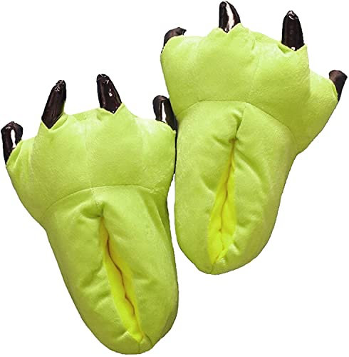 unlockgift Hausschuhe Herbst Winter Plüschtier Kostüm Pfote Klaue Schuhe Männer Frauen Kinder, Cosplay Tiger Dinosaurier Bär Panda Kostüm