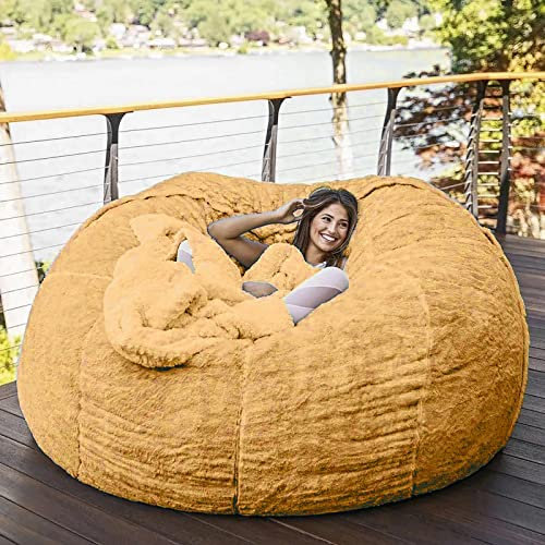 RTYHN Sitzsack-Bezug Ohne Füllung,Runder Sitzsack-Sofabezug,Sitzsäcke für Das Wohnzimmer