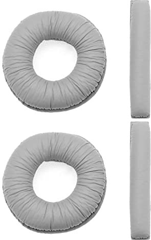 Create idea 1 Pair Earpads & 2PCS Headband Pads Compatible with Sennheiser PX100 PX100-II PX200 PX200-II PXC150 PXC200 Headset Ear Cushions Headphone Repair Parts Grey