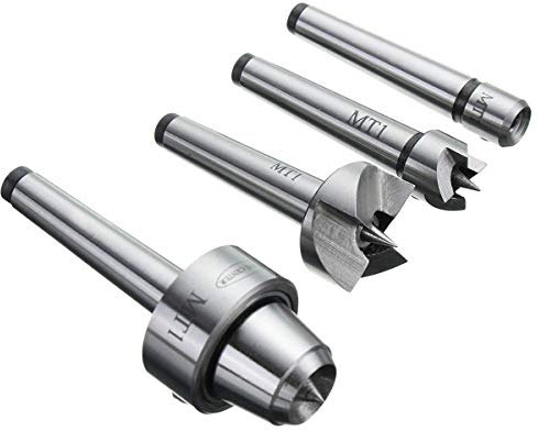 Reionppy MT1 Holzdrehmaschine mit Drehbank und Antriebsbecher MT1 mit Holzkoffer, 4 Stück