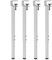 FENGSHOUU Pieds de Serrage de Table Forme de F,Pieds de Table en Métal Réglables,Télescopique Pieds de Bureau de Bar,pour Console de Meubles de Table Basse Bricolage (4pcs,White)