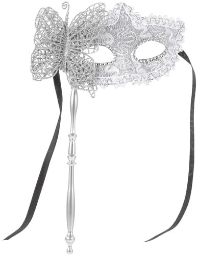 jojofuny Masquerade, Mardi Gras, Party, Masquerade with Stick, Halloween Mardi Gras Party