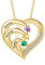 kaululu Silberkette Damen 925 mit Anhänger Personalisierte Kette Damen Herzkette mit Gravur Kette mit Familie Namen Geschenke für Mama Geburtstagsgeschenk Valentinstag (G3 namen)
