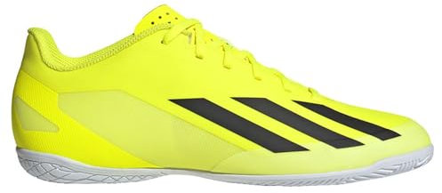 adidas Unisex X Crazyfast Club Indoor Boots Fußballschuhe, Solar Yellow/Core Black/Cloud White, 46 EU