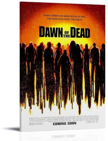 EVMILA Art Dawn of the Dead Poster, dekoratives Gemälde, Leinwand-Wandposter und Kunstdruck, modernes Familienschlafzimmer-Dekor-Poster, 30 x 45 cm