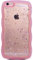 Qokey for iPhone 6S Plus Case,for iPhone 6 Plus Case 5.5,Curly Wavy Transparent Bling Glitter Star Shiny Cute Clear Transparent Full Protection Soft TPU Shockproof Cover for Women Girls,Pink