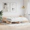 DJEKA Tagesbett Ausziehbar 80x200 cm Jugendbett 80x200 cm Bett Mit Ausziehbett Natur-6 Tagesbett 80x200 Ausziehbar Tagesbett aus Holz Tagesbettgestell Sofabett Schlafsofa Massivholz Kiefer