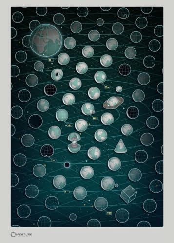 Displate - Poster aus Metal - Wall Art - Portal Game - Portal - Portal Universe - Size M - 32x45cm Matt