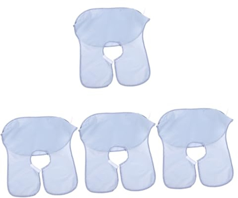 Healvian 4 Stück Rasiertuch Salonfriseurumhang Friseurumhang für Männer Geschenke für Männer rasierschürze Gedenkgeschenke Lätzchen Schürze aus Polyester Bart-Umhang rasieren Pflege Fänger