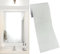 DESOMINOR Bordo nero da 9 m con venature del legno, rimovibile e impermeabile, adesivo per cornice dello specchio del bagno (bianco, 10 cm x 9 m)